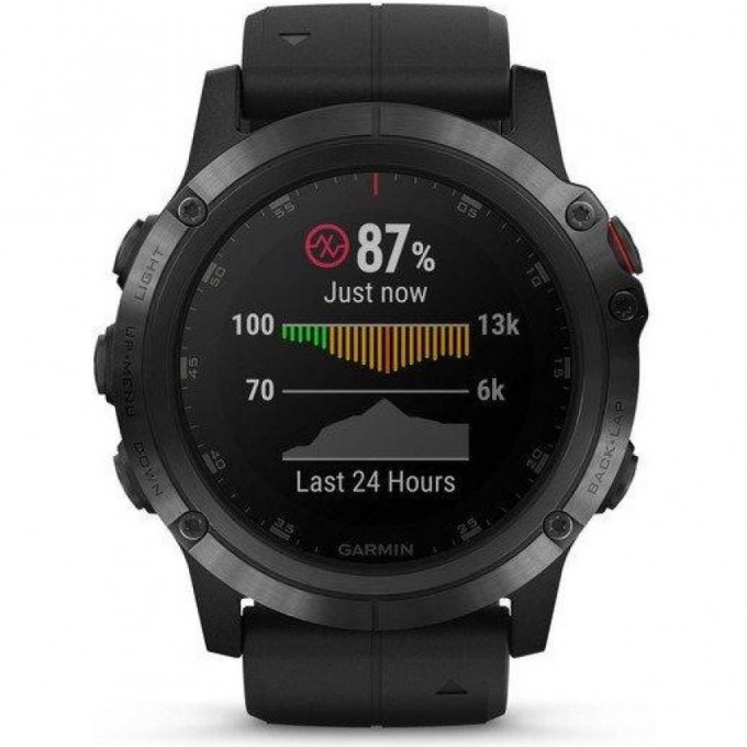 Часы GARMIN FENIX 5s Plus Sapphire черные с черным ремешком 010-01987-03 Часы GARMIN FENIX 5s Plus Sapphire черные с черным ремешком 010-01987-03
