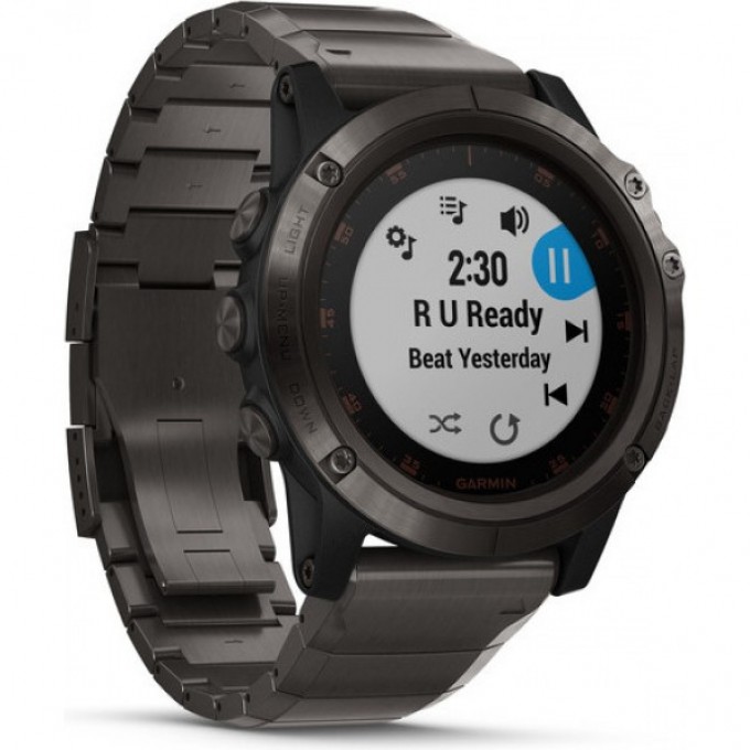 Часы GARMIN FENIX 5X Plus Sapphire титановый серый DLC с титановым DLC ремешком Россия 010-01989-12 Часы GARMIN FENIX 5X Plus Sapphire титановый серый DLC с титановым DLC ремешком Россия 010-01989-12