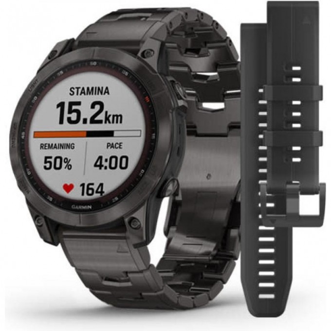 Часы GARMIN FENIX 7 – SAPPHIRE SOLAR EDITION CARBON GREY DLC TITANIUM WITH CARBON GREY DLC VENTED TITANIUM BAND 11341 Часы GARMIN FENIX 7 – SAPPHIRE SOLAR EDITION CARBON GREY DLC TITANIUM WITH CARBON GREY DLC VENTED TITANIUM BAND 11341