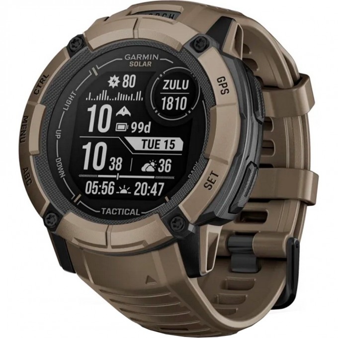 Часы GARMIN INSTINCT 2X SOLAR TACTICAL EDITION коричневый 010-02805-02 Часы GARMIN INSTINCT 2X SOLAR TACTICAL EDITION коричневый 010-02805-02