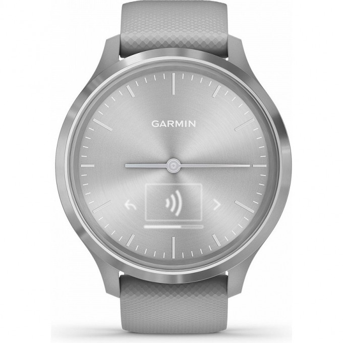 Гибридные смарт-часы GARMIN VIVOMOVE 3, S/E EU, SILVER, POWDER GRAY, SILICONE 010-02239-20 Гибридные смарт-часы GARMIN VIVOMOVE 3, S/E EU, SILVER, POWDER GRAY, SILICONE 010-02239-20