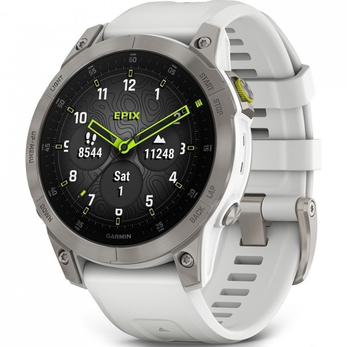 Смарт-часы GARMIN EPIX 2 Sapphire Carrera White-Titanium 010-02582-21 Смарт-часы GARMIN EPIX 2 Sapphire Carrera White-Titanium 010-02582-21